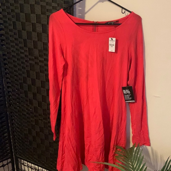 Express size medium pink dress. Zipper down back. - Picture 1 of 3
